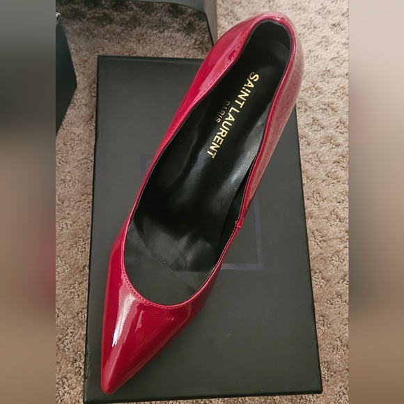 Saint Laurent Deep Red Pumps Size 39 - Picture 2 of 3
